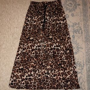 Cheetah Print Maxi Skirt
